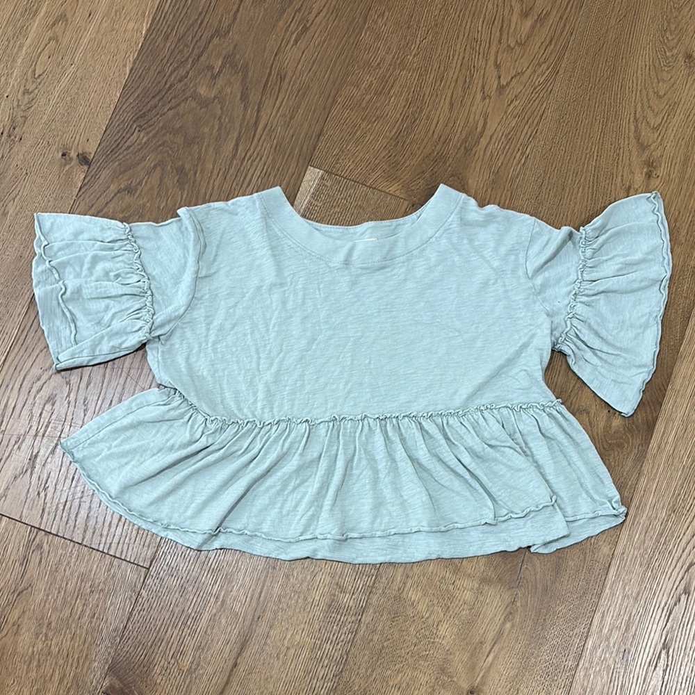 Altar'd State Green Laina Babydoll Top